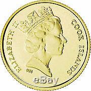 1990 COOK ISLANDS $25 PROOF ENDANGERED WILDLIFE SERIES. 999 Gold 1.24 Grams