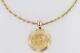 1990 Chinese 1/10 Panda Coin Pendant On 22 Necklace 14k Yellow Gold 10.48 Grams