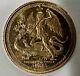 1990 Isle Of Man Archangel Michael & Dragon Elizabeth Ii 1/20 Gold Coin 1.7 Gram
