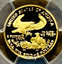 1990 P $5 Gold 22k Gold Pop 18 Eagle 8.48 Grams Pcgs Mercanti Pr70 Gaudens Gam