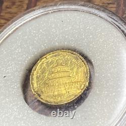 1991 3 Yuan. 999 Gold 1 Gram 10th Anniversary Chinese Panda Coin