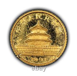 1991 3 Yuan China 1 Gram Gold Panda Coin SKU-G3294