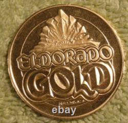 1992 El Dorado Casino 24 Kt. Gold Olympic like medal 31 grams in box with COA