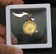 1993 American Gold Eagle Coin Pendant 14k 900 Yellow Gold 1/10th Oz 5 Dollar