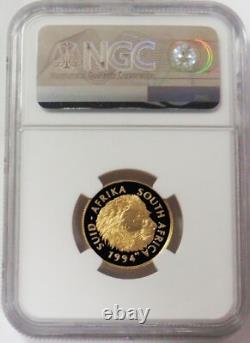 1994 GOLD SOUTH AFRICA 1/4oz LION NATURA NGC PF 68 UC