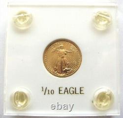 1995 $5 Gold American Eagle, 1/10 Ounce AGW, 3.39 Grams 22k Gold, Uncirculated