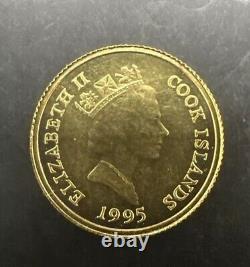 1995 Cook Islands Gold 20 Dollars Statue Of Liberty Proof 1.25 G. 999