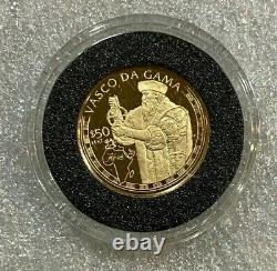 1997 Cook Island $50 Gold Coin 4.12 grams 14kt Vasco da Gama in capsule withCOA