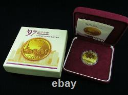 1997 HK $1,000 15.976 grams 22 carat Gold Coin Hong Kong Royal Canadian Mint RCM