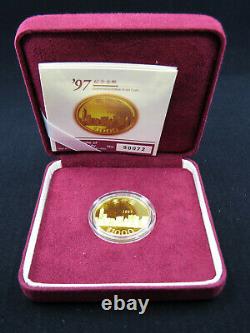 1997 HK $1,000 15.976 grams 22 carat Gold Coin Hong Kong Royal Canadian Mint RCM