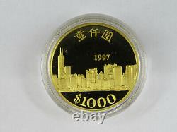 1997 HK $1,000 15.976 grams 22 carat Gold Coin Hong Kong Royal Canadian Mint RCM