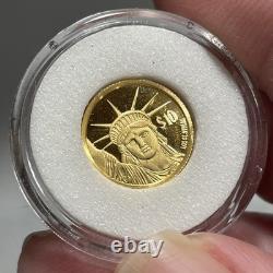1997 Niue $10 Liberty 1/25 oz Gold Proof Coin Low Mintage