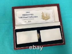 1997 United Kingdom Britannia Gold PROOF 4-Coin Set Box/COA Mintage 892