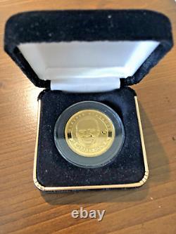1998 Pinnacle Mint WARREN MOON 24 KT SOLID GOLD Coin 19 Grams & #1/1 Card