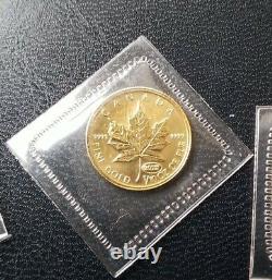 1999 Canada 1/10 oz. 9999 FineGold Maple Leaf 20th Anniversary Privy Mark Sealed