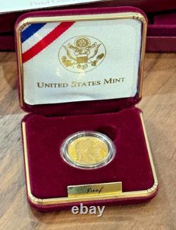 1999-W $5 Gold Washington Gold Proof Coin w CoA
