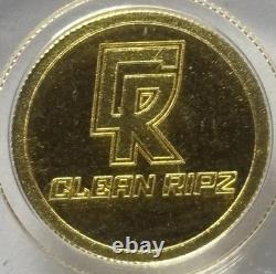 1g Clean Ripz Gold Round ICG MS70 PL. 9999 Fine Gold Micro Round Rare