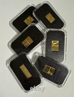 2-1 gram Gold CombiBarT Valcambi Suisse Bar. 9999