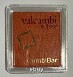 2-1 gram Gold CombiBarT Valcambi Suisse Bar. 9999