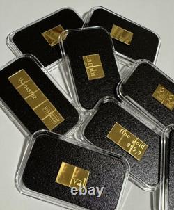 2-1 gram Gold CombiBarT Valcambi Suisse Bar. 9999