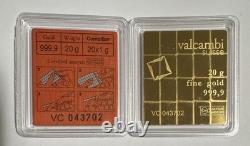 2-1 gram Gold CombiBarT Valcambi Suisse Bar. 9999