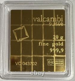2-1 gram Gold CombiBarT Valcambi Suisse Bar. 9999