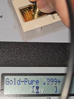 2.5 g gram. 9999 Gold Credit Suisse Sealed In Vintage Pouch