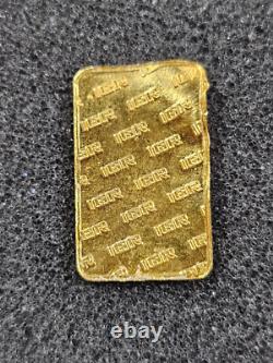 2.5 g gram. 9999 Gold IGR Istanbul Refinery DAMAGED BENT