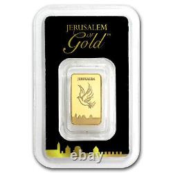 2.5 gram Gold Bar Holy Land Mint Dove of Peace (Vintage Assay)