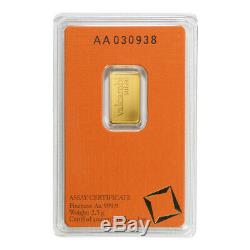 2.5 gram Valcambi Gold Bar