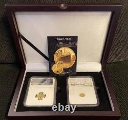 2 Gold Titanic Coins! NGC PR70 1/10th oz Gold (not eagle). 5gram anniversary READ
