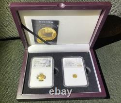 2 Gold Titanic Coins! NGC PR70 1/10th oz Gold (not eagle). 5gram anniversary READ