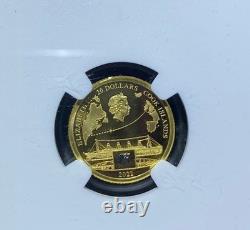 2 Gold Titanic Coins! NGC PR70 1/10th oz Gold (not eagle). 5gram anniversary READ