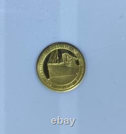 2 Gold Titanic Coins! NGC PR70 1/10th oz Gold (not eagle). 5gram anniversary READ
