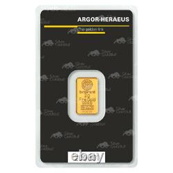 2 gram Argor-Heraeus KineBar Gold Bar