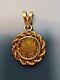 20 Year Anniversary 1/20 Maple Leaf Canadian Gold Coin Pendant