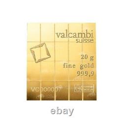 20 gram (20 x 1 g) Valcambi Gold CombiBar