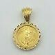 2000 Gold Liberty 5 Dollar 2 Eagle Coin Charm For Pendant 6.9 Grams