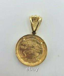 2000 Gold Liberty 5 Dollar 2 Eagle Coin Charm For Pendant 6.9 grams