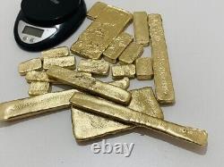 2000 Grams Scrap Gold Bar For Gold Recovery Melted Different Computer Coins Pins