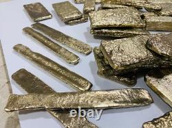 2000 Grams Scrap Gold Bar For Gold Recovery Melted Different Computer Coins Pins