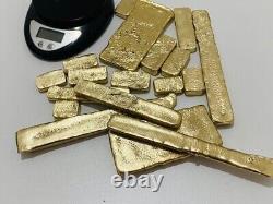 2000 Grams Scrap Gold Bar For Gold Recovery Melted Different Computer Coins Pins