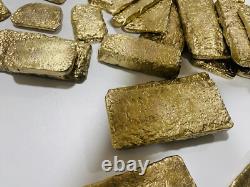 2000 Grams Scrap Gold Bar For Gold Recovery Melted Different Computer Coins Pins