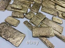 2000 Grams Scrap Gold Bar For Gold Recovery Melted Different Computer Coins Pins
