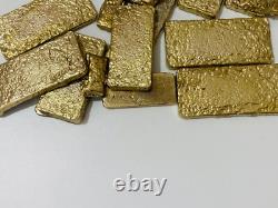 2000 Grams Scrap Gold Bar For Gold Recovery Melted Different Computer Coins Pins