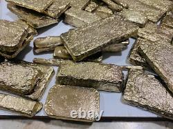 2000 Grams Scrap Gold Bar For Gold Recovery Melted Different Computer Coins Pins