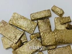 2000 Grams Scrap Gold Bar For Gold Recovery Melted Different Computer Coins Pins