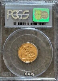 2000 Great Britain Gold 1/2 Half Sovereign Millennium 1st Strike PCGS MS 67