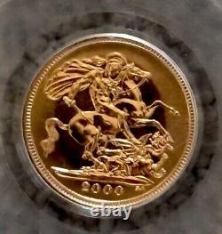 2000 Great Britain Gold 1/2 Half Sovereign Millennium 1st Strike PCGS MS 67