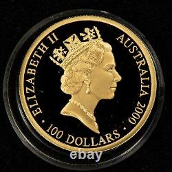 2000 Sydney Australia Olympic 10.021 Gram Gold Coin Colorized CoA G1496